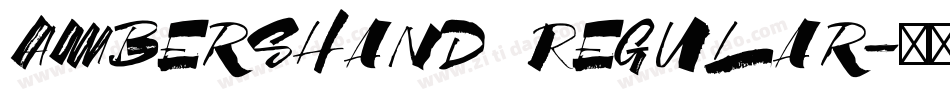 AmbersHand Regular字体转换